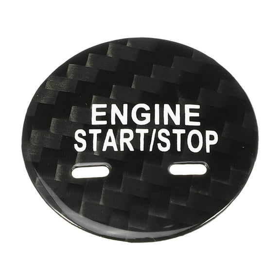 Unique Bargains Engine Start Stop Button Cover Ignition Starter Switch Sticker Black for Chevrolet Malibu XL