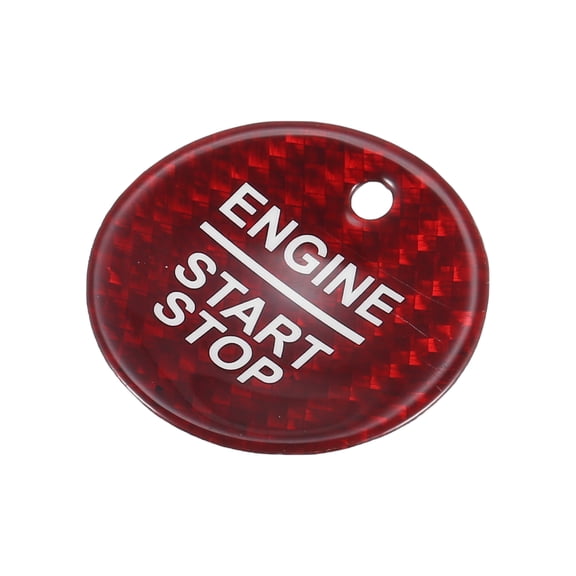 Unique Bargains 1PC Engine Start Stop Button Cover Ignition Starter Switch Sticker for Ford F-150 2016-2019 Red