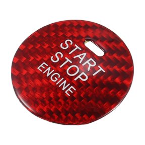 Unique Bargains 1PC Engine Start Stop Button Cover Ignition Starter Switch Sticker for Mazda 3 6 CX-5 CX-9 Red