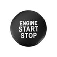 thumbnail image 1 of Unique Bargains 1PC Engine Start Stop Button Cover One Click Push Start Button Sticker for Toyota Camry Aluminum Alloy Black, 1 of 7