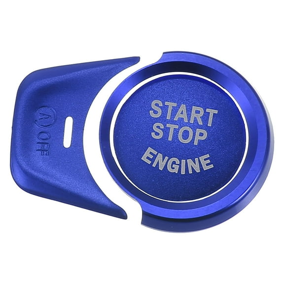 Unique Bargains Engine Start Stop Button Cover Trim Kit for BMW 2 3 3GT 4 5 6 7 X1 X2 X3 X4 X5 X6 X6M M2 M3 M4 M5 Blue