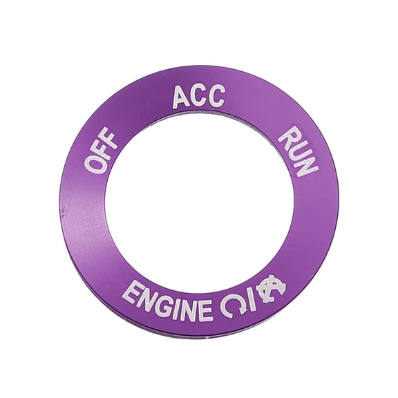 Unique Bargains Engine Start Stop Button Cover Trim Sticker for Dodge Challenger Charger for RAM 2010-2020 Purple