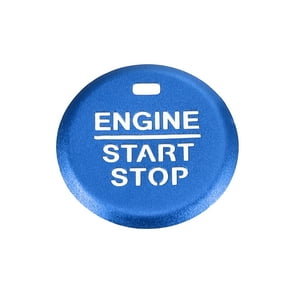 Unique Bargains Engine Start Stop Ignition Button Cover Decal Interior Trim Sticker for Ford for Mustang 2015-2021 Blue