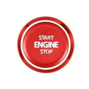 Unique Bargains Engine Start Stop Ignition Button Cover Decal Sticker for Volkswagen Phideon Teramont Atlas Tiguan L Red