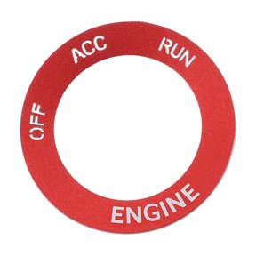 Unique Bargains Engine Start Stop Ignition Button Cover Sticker for Dodge Durango 2015-2020 Aluminum Alloy Red