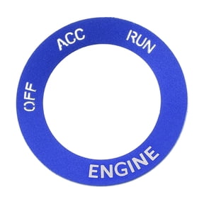 Unique Bargains Engine Start Stop Ignition Button Cover Sticker for Dodge Durango 2015-2024 Aluminum Alloy Blue