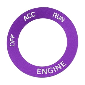 Unique Bargains Engine Start Stop Ignition Button Cover Sticker for Dodge Durango 2015-2024 Aluminum Alloy Purple