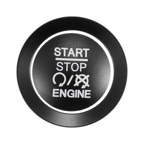 Unique Bargains Engine Start Stop Ignition Button Cover Sticker for Jeep Compass Renegade Black