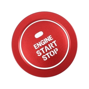 Unique Bargains Engine Start Stop Ignition Button Interior Trim Sticker for Hyundai Sonata 2011-2014 Aluminum Alloy Red