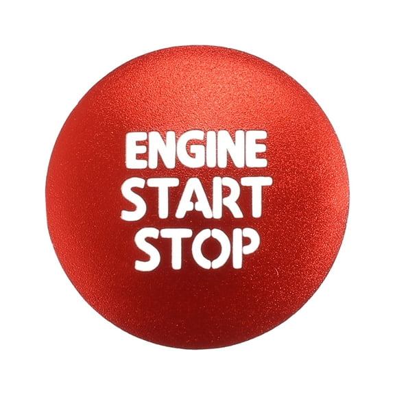 Unique Bargains Engine Start Stop Ignition Button Overlay Cover Decal Interior Sticker for Toyota Tacoma 2016-2021 Red