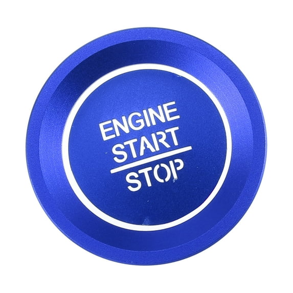 Unique Bargains Engine Start Stop Ignition Button Overlay Cover Decal for Honda Accord 2018-2022 Aluminum Alloy Blue