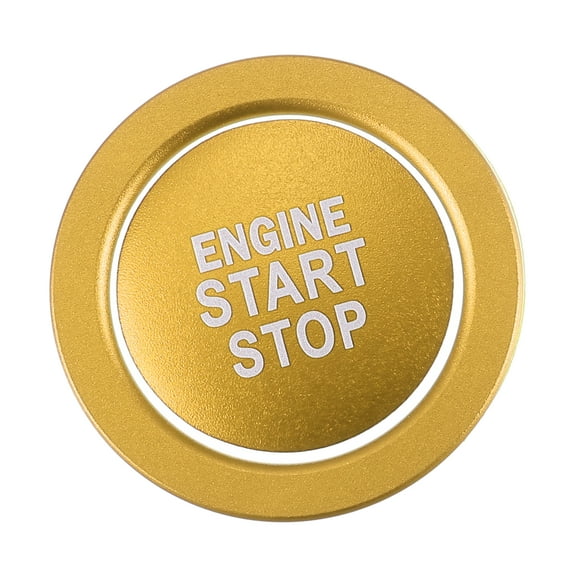 Unique Bargains Engine Start Stop Ignition Button Trim Sticker for lexus IS200t IS250 IS300 Aluminum Alloy Gold Tone