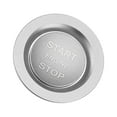 thumbnail image 1 of Unique Bargains Engine for Start Stop Button Cover Kit for Jaguar XE for Range for Rover 2013-2021 Aluminum Alloy Silver Tone, 1 of 6