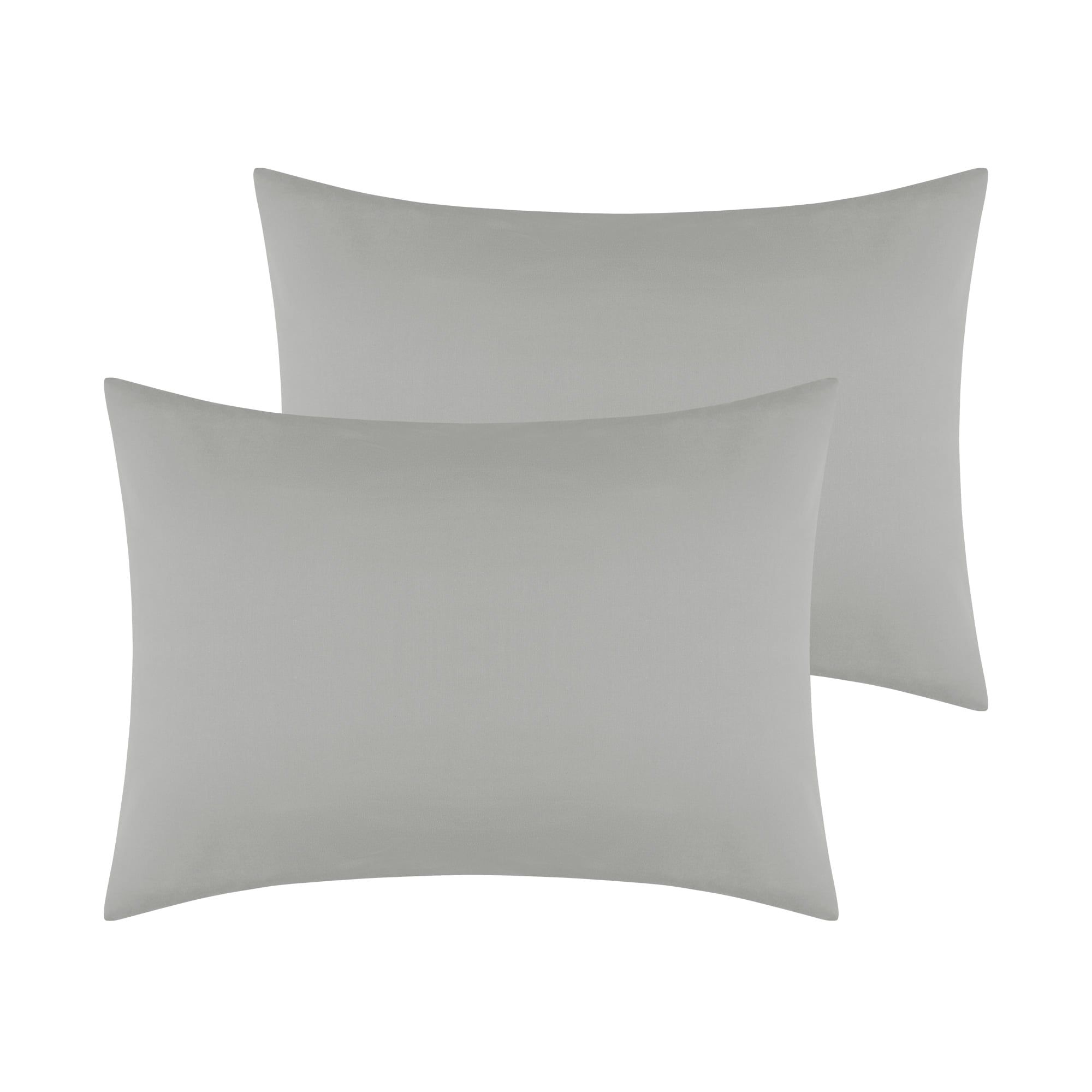 Unique Bargains Envelope Closure Cotton Durable Easy Care Pillowcases (2 Count) Gray Queen