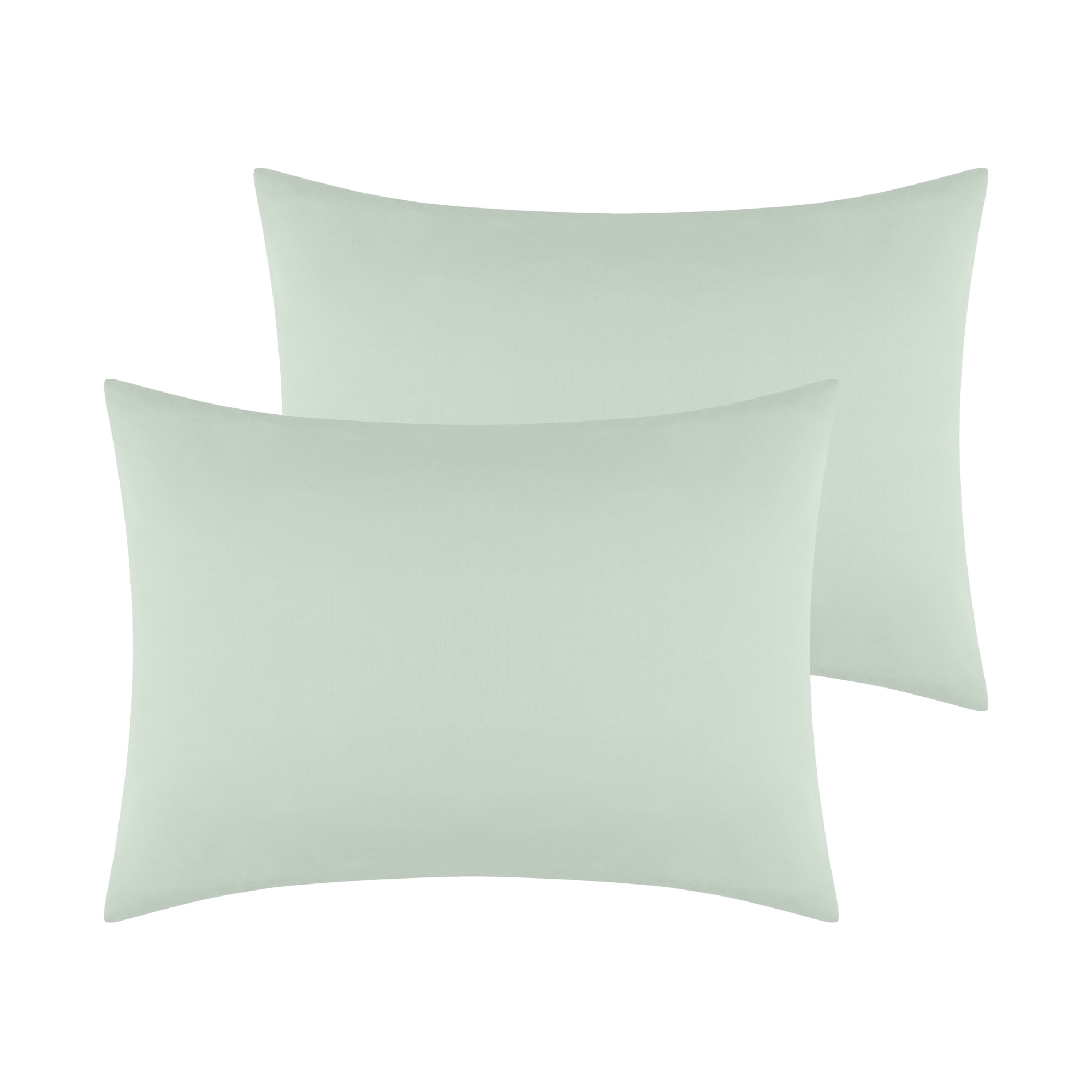 Unique Bargains Envelope Closure Cotton Durable Easy Care Pillowcases (2 Count) Green Queen