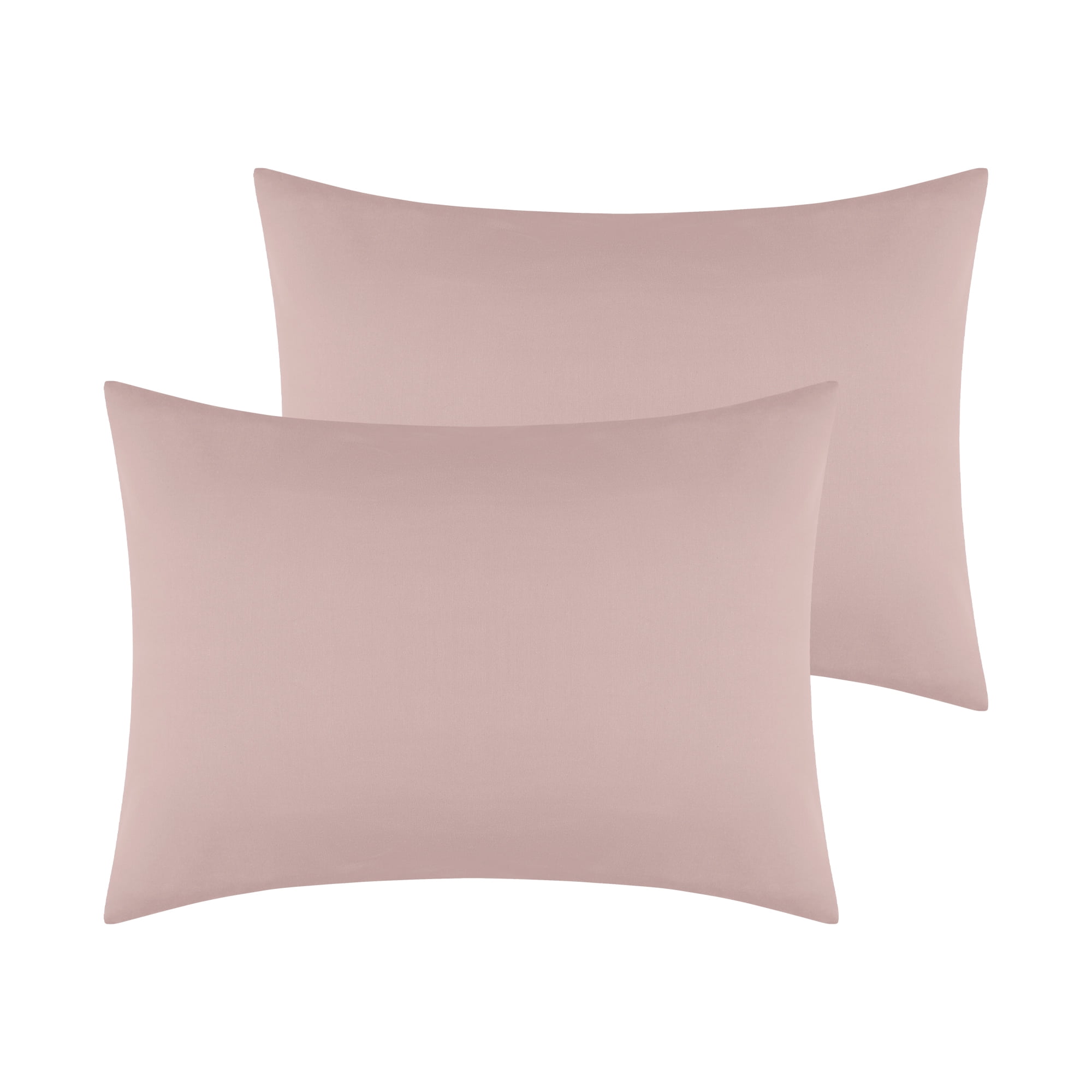 Unique Bargains Envelope Closure Cotton Durable Easy Care Pillowcases (2 Count) Pink Queen
