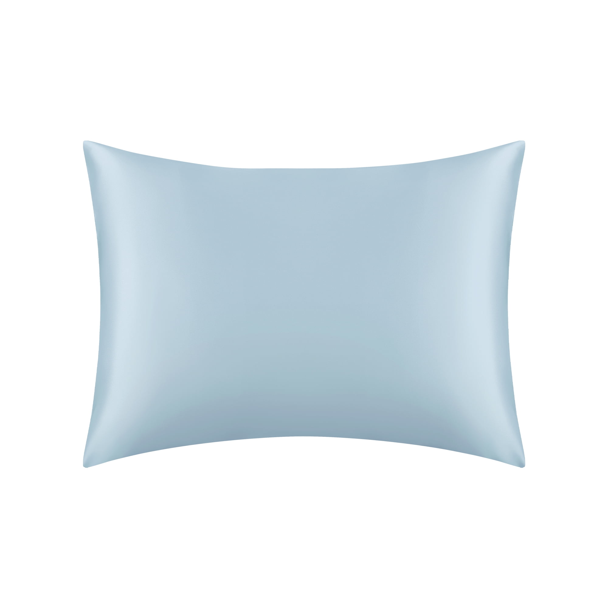 Unique Bargains Envelope Closure Soft and Durable Silk Pillowcase Blue Queen