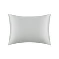 thumbnail image 1 of Unique Bargains Envelope Closure Soft and Durable Silk Pillowcase Silver Gray Queen, 1 of 6