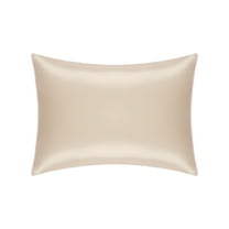 Unique Bargains Envelope Closure Soft and Smooth Silk Standard Pillowcase Gold Queen