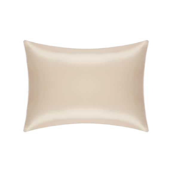 Unique Bargains Envelope Closure Soft and Smooth Silk Standard Pillowcase Gold Queen