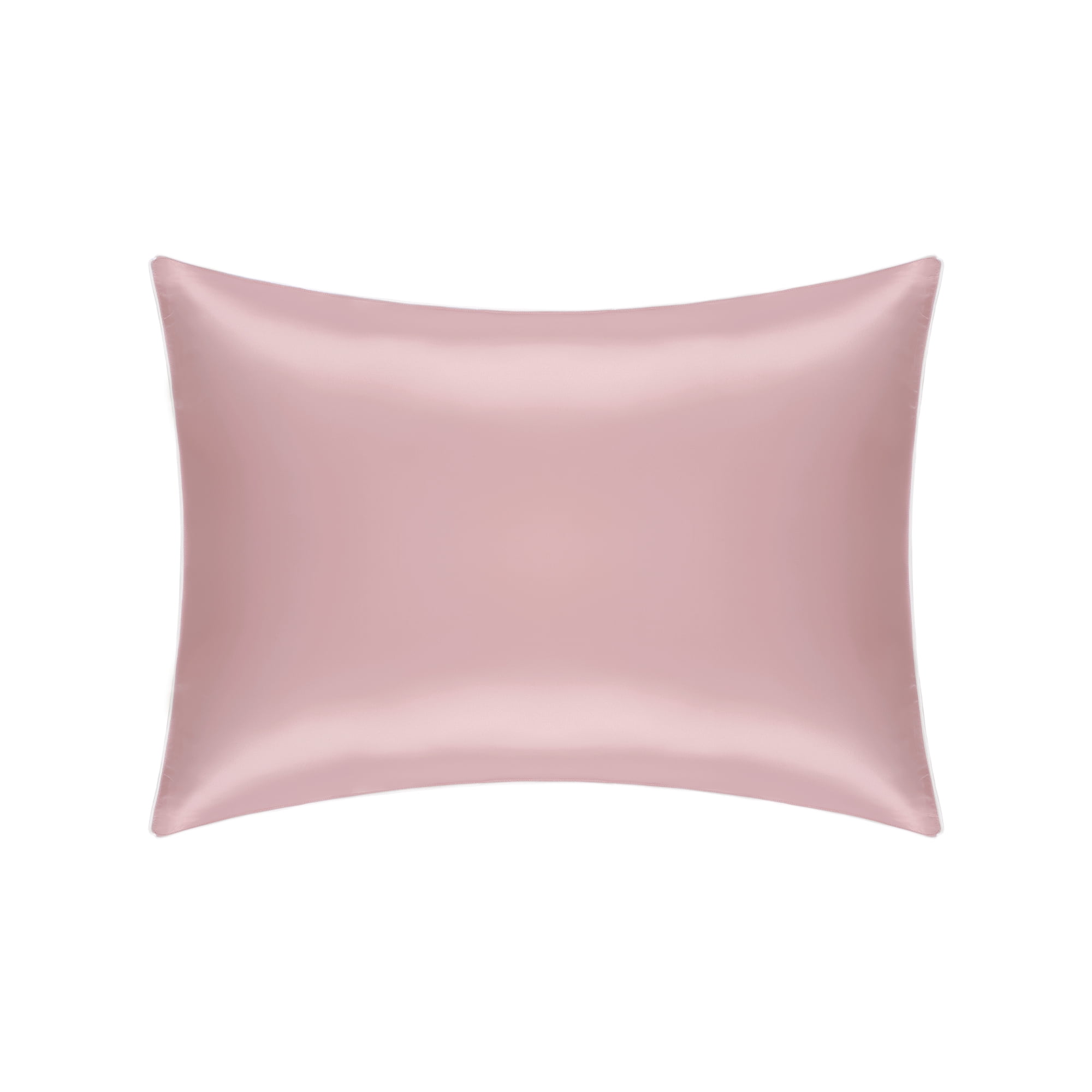 Unique Bargains Envelope Closure Soft and Smooth Silk Standard Pillowcase Pink Queen