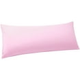 thumbnail image 1 of Unique Bargains Envelope Closure Washed Microfiber Body Pillowcases Light Pink 20"x54", 1 of 8