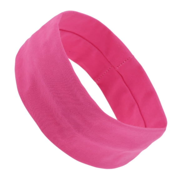 Unique Bargains Ergonomic Design Headband Elastic Headband for Sport Rose Red 1 Pc