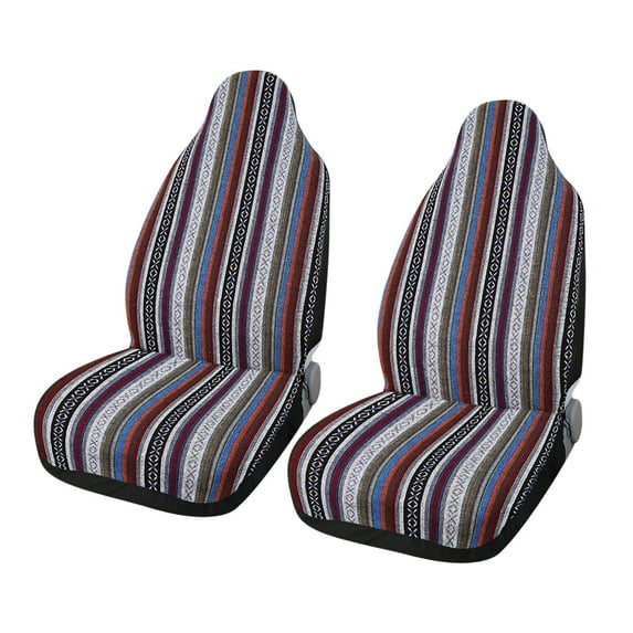 Unique Bargains Ethnic Style Baja Blanket Bucket Car Front Seat Cover 2 Pcs