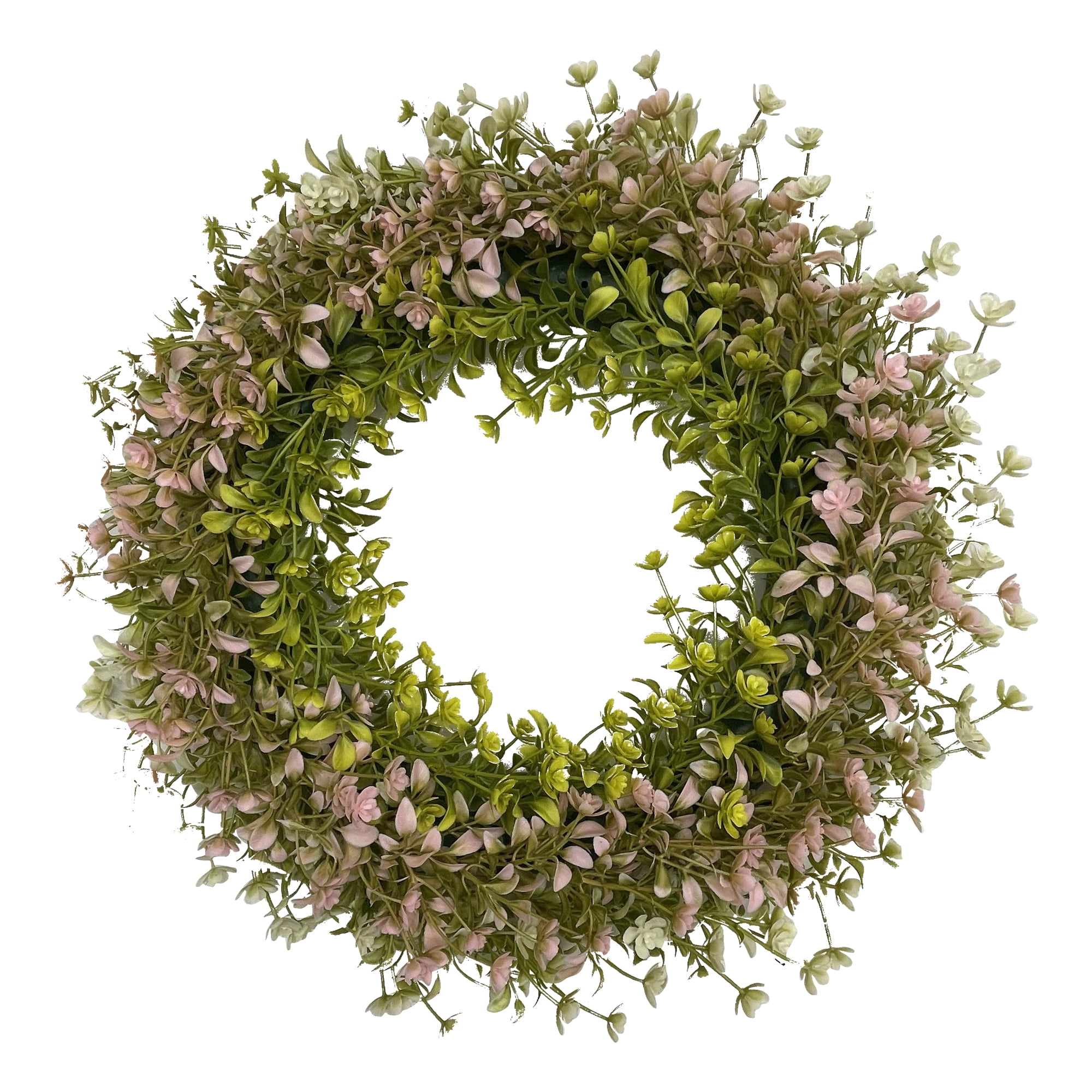 Unique Bargains Eucalyptus Wreaths for Front Door Artificial Decorations Wreaths Pink
