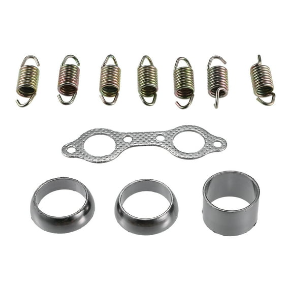 Unique Bargains Exhaust Muffler Pipe Manifold Gasket Spring Rebuild Kit for Polaris RZR 800 2008-2010 Durable 1 Set
