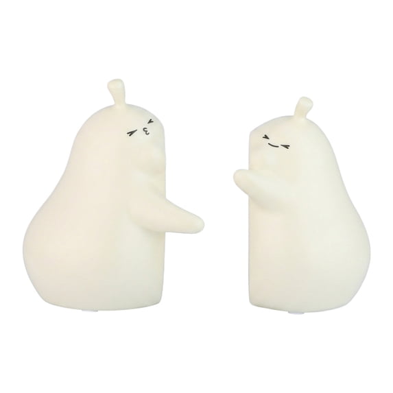 Unique Bargains Expandable Animal Figurine Bookends with Compartments Home 2 Pcs Ice