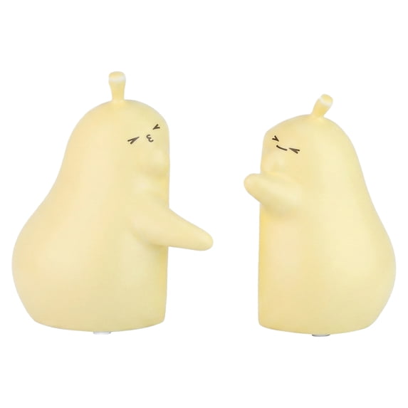 Unique Bargains Expandable Animal Figurine Bookends with Compartments Home 2 Pcs Yellow