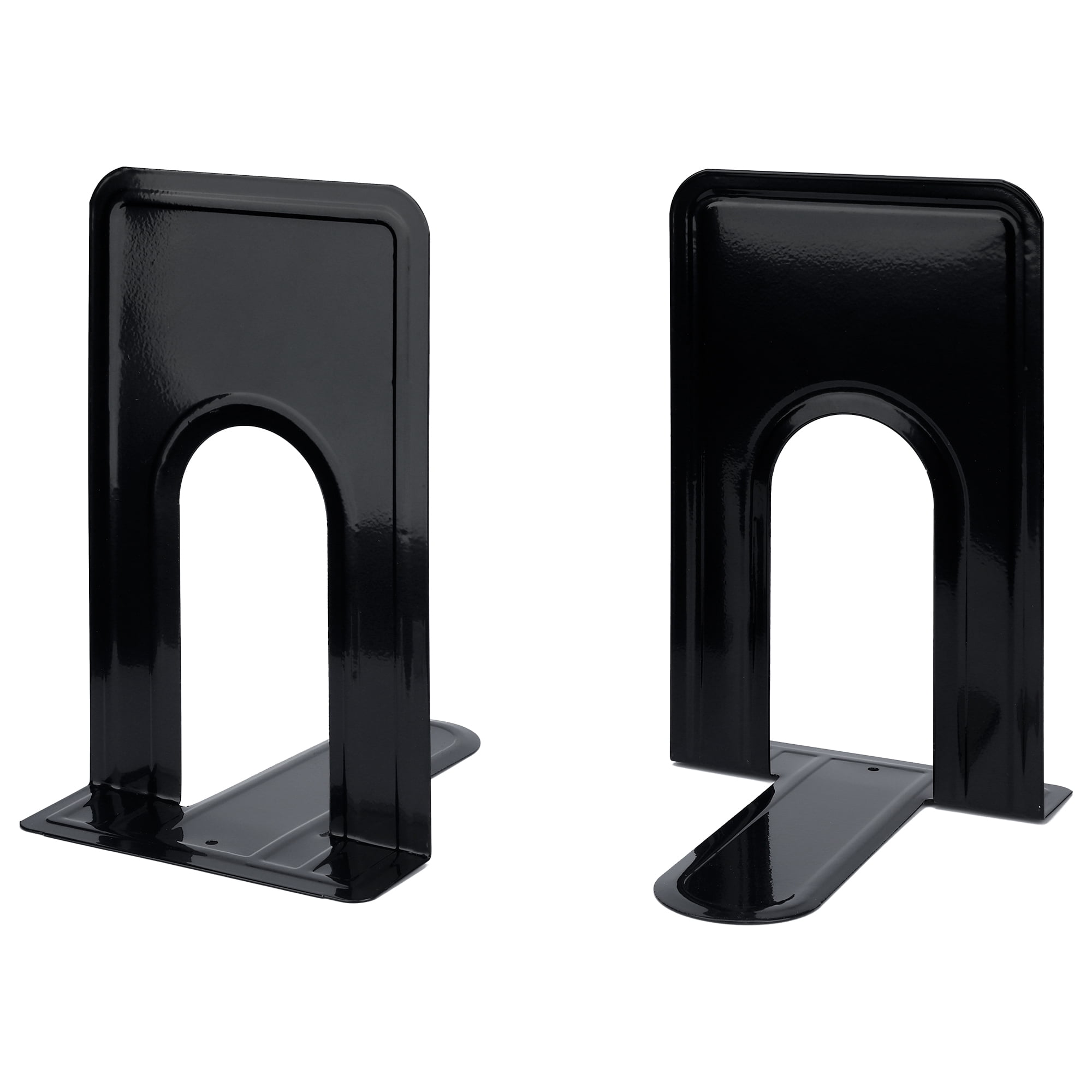 Unique Bargains Expandable Iron Bookends with Compartments Black 5.2"L x 6.5"W x 8.5"H
