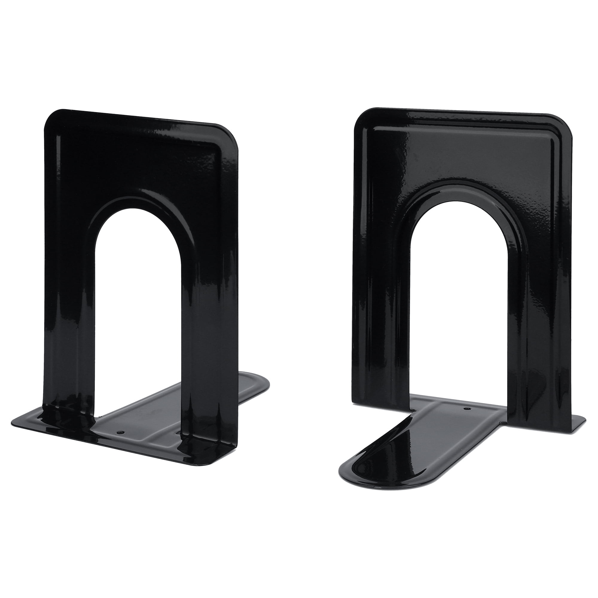 Unique Bargains Expandable Iron Bookends with Compartments Black 5"L x 5.8"W x 6.7"H