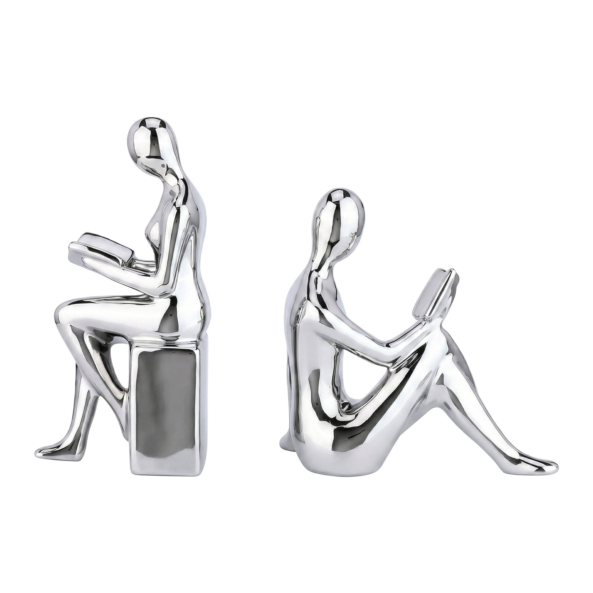 Unique Bargains Expandable Metal Bookends with Compartments Home 2 Pcs Silver
