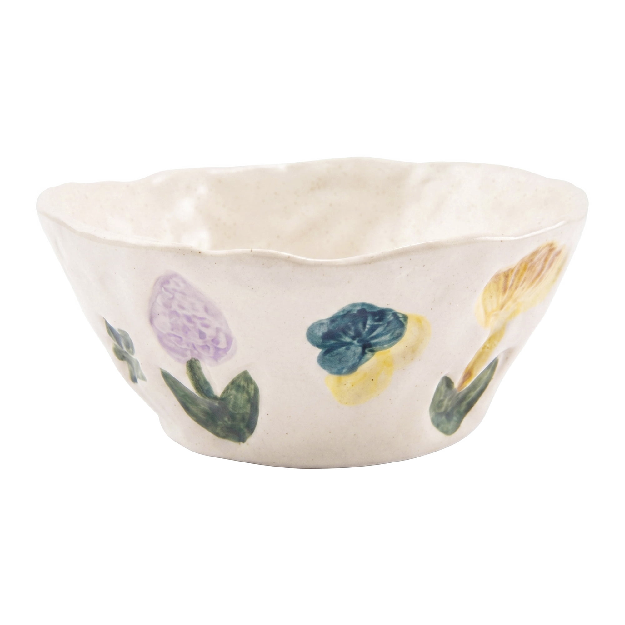 Unique Bargains Exquisite Patterned Ceramic Decorative Bowl White 5.3" x 5.3" x 2.6"