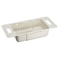 thumbnail image 1 of Unique Bargains Extendable Over the Sink Fruit Food Strainer Colanders Plastic Basket 1 Pc Beige, 1 of 6