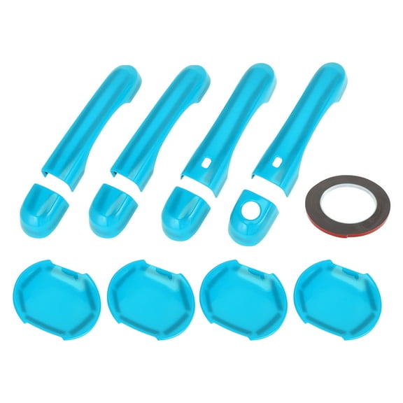 Unique Bargains Exterior Door Handle Cover Set, Decoration Trim for Jeep Renegade 2015-2021, ABS, Light Blue, 1 Set