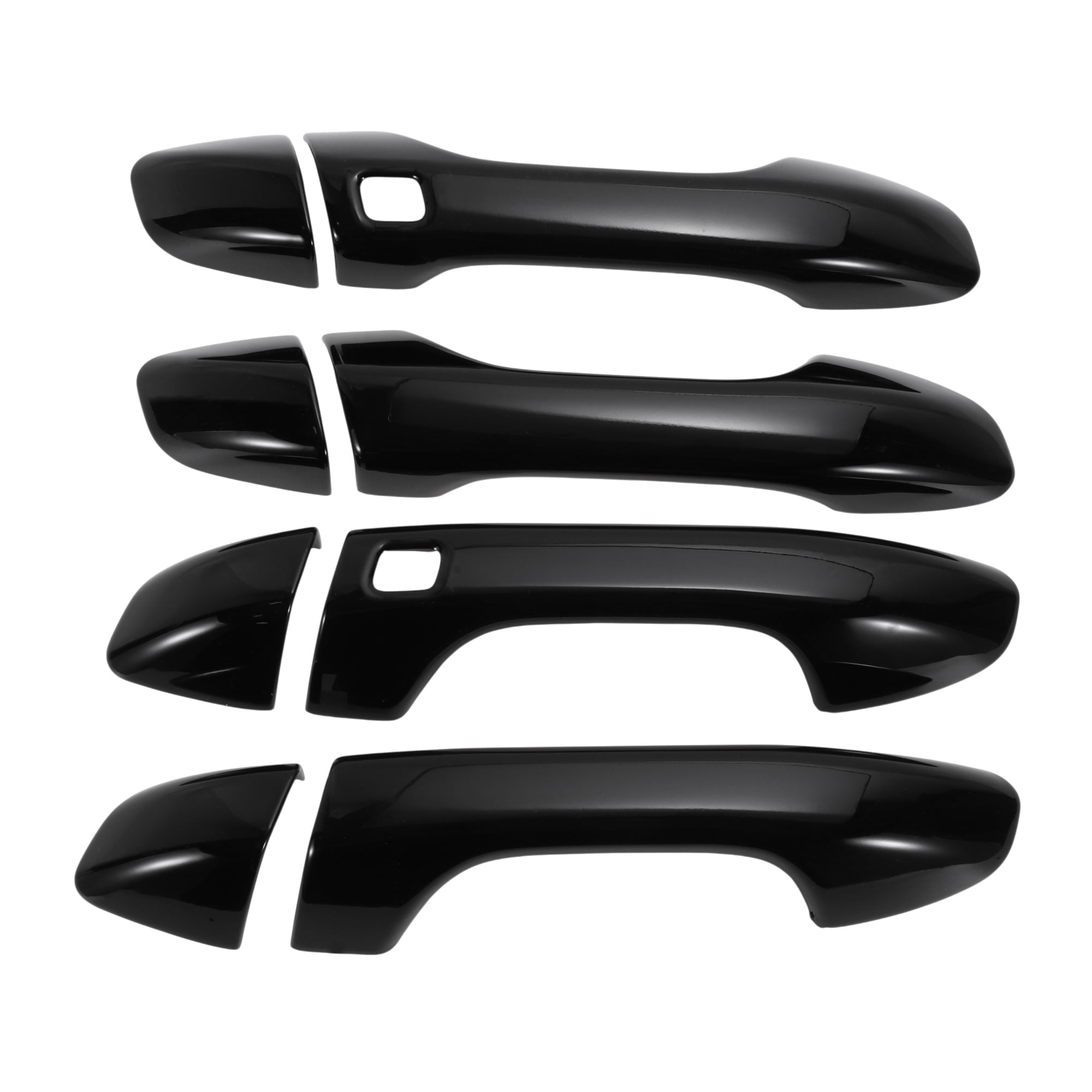 Unique Bargains Exterior Door Handle Cover Trim for Kia Sportage 2017-2022 Bright Black