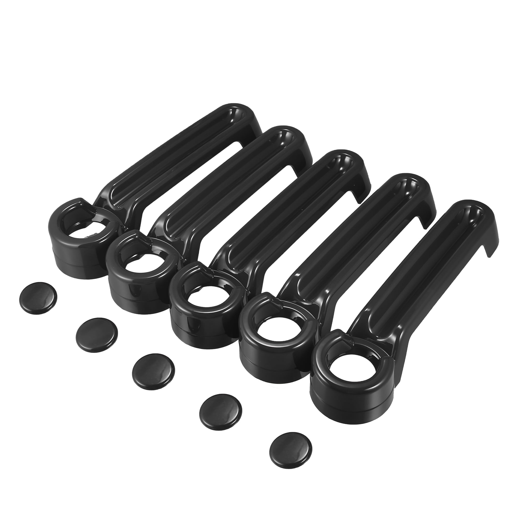 Unique Bargains Exterior Handle Cover Black for Jeep Wrangler JK JKU 2007-2018