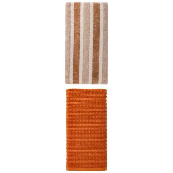 Unique Bargains Extra Soft Plush Bath Towel 2 Pack Brown 71" x 35"/55" x 28"