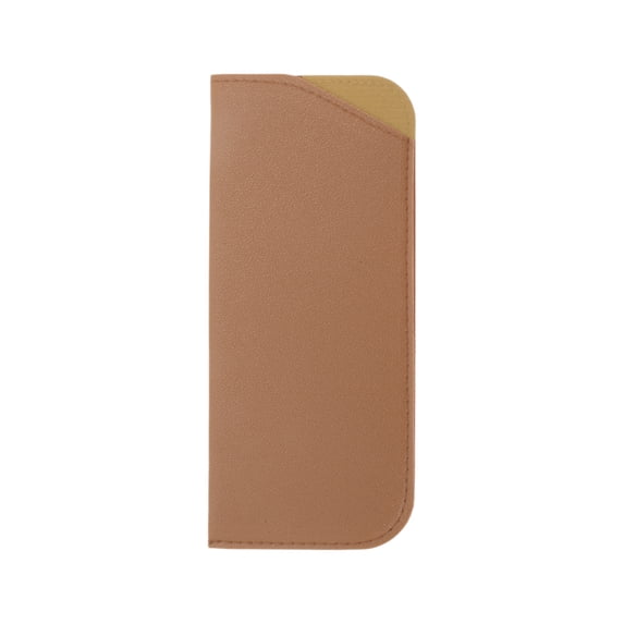 Unique Bargains Eyeglass Pouch Portable Eyeglasses Storage 1 Pc Brown