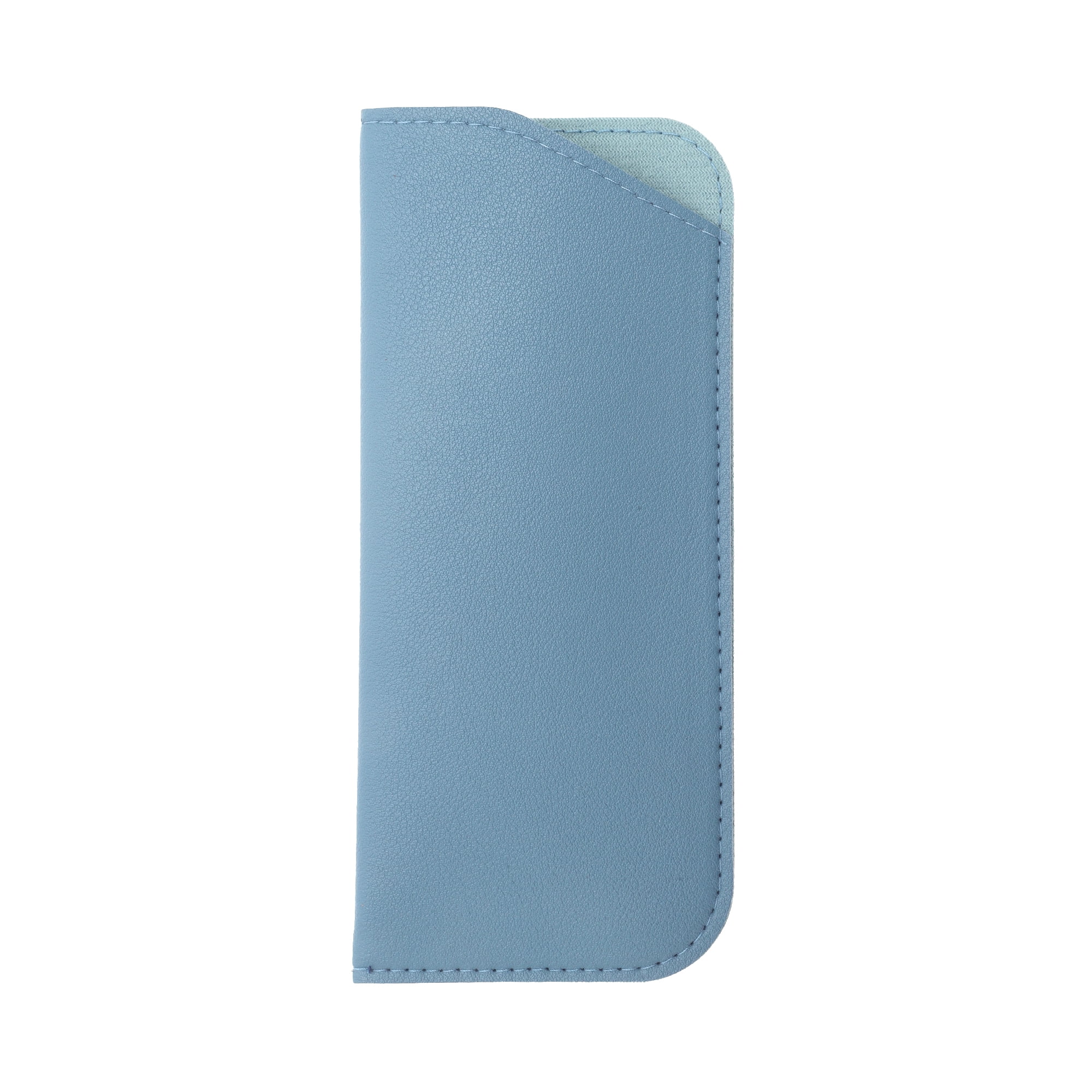 Unique Bargains Eyeglass Pouch Portable Eyeglasses Storage 1 Pc Gray Blue