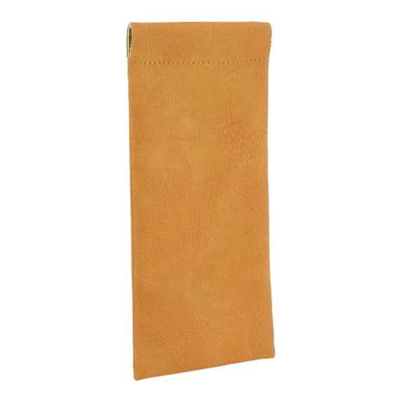 Unique Bargains Eyeglasses Bag Classic Simple Portable Eyeglasses Storage 7.09"x3.54" Orange