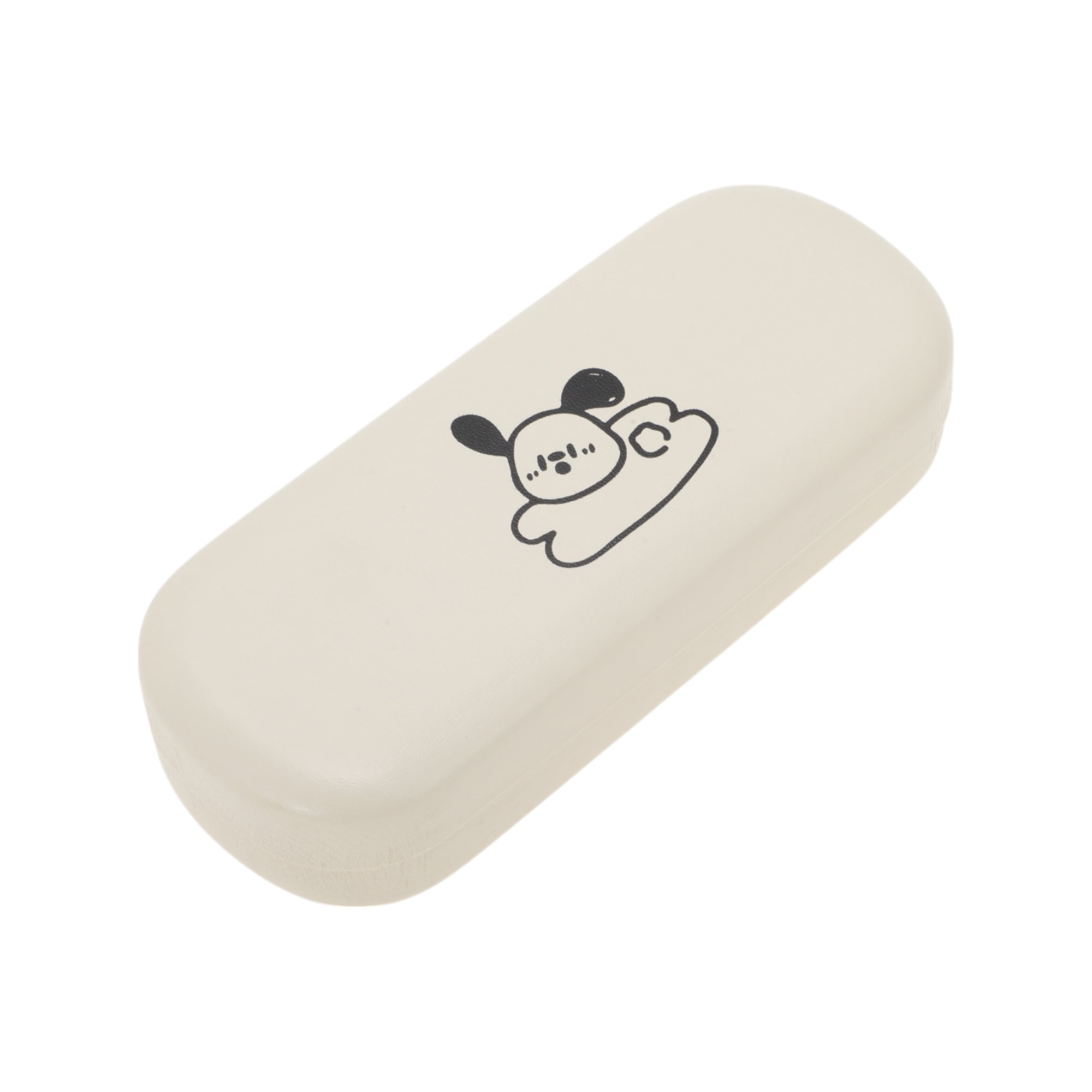Unique Bargains Eyeglasses Case Portable Eyeglasses Storage 6.34"x2.56"x1.38" Beige 1 Pc