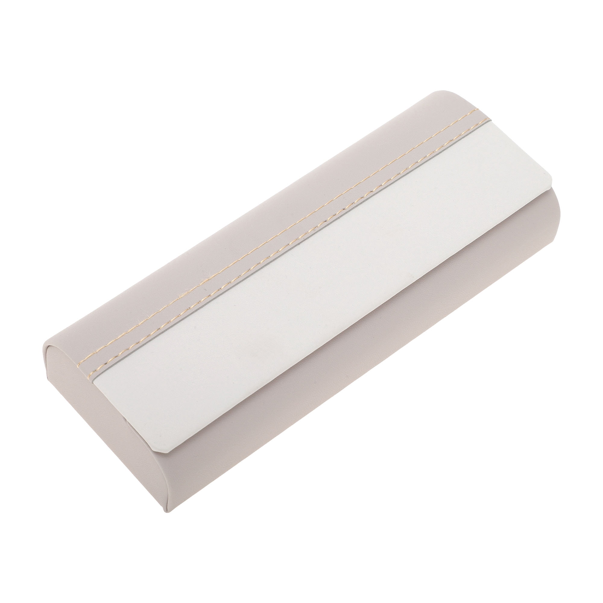 Unique Bargains Eyeglasses Case Simple Eyeglasses Storage 6.14"x2.36"x1.18" Light Gray