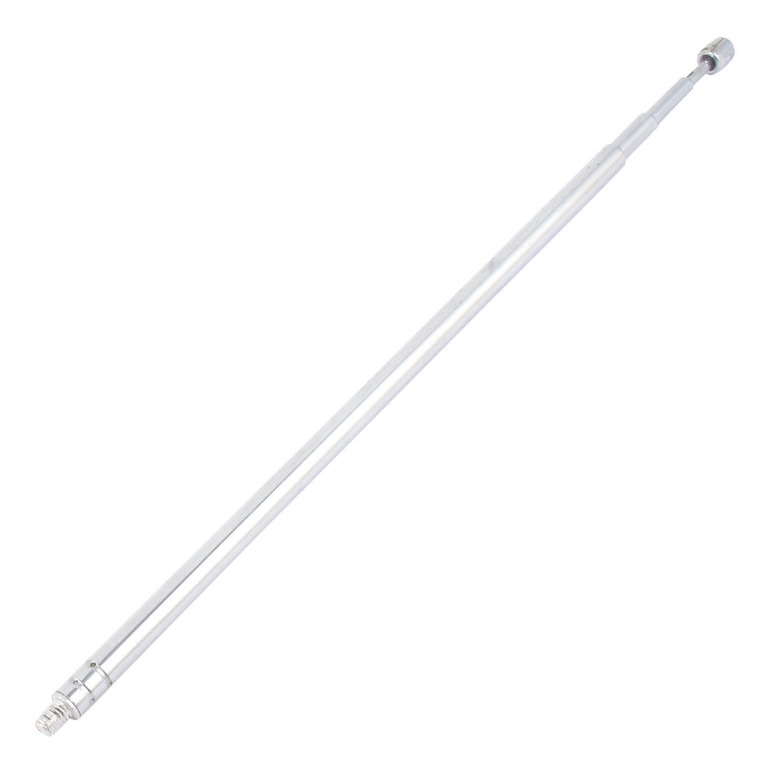 Unique Bargains FM AM Telescopic Antenna Telescoping TV Aerial 3mm Male Thread 4 Sections