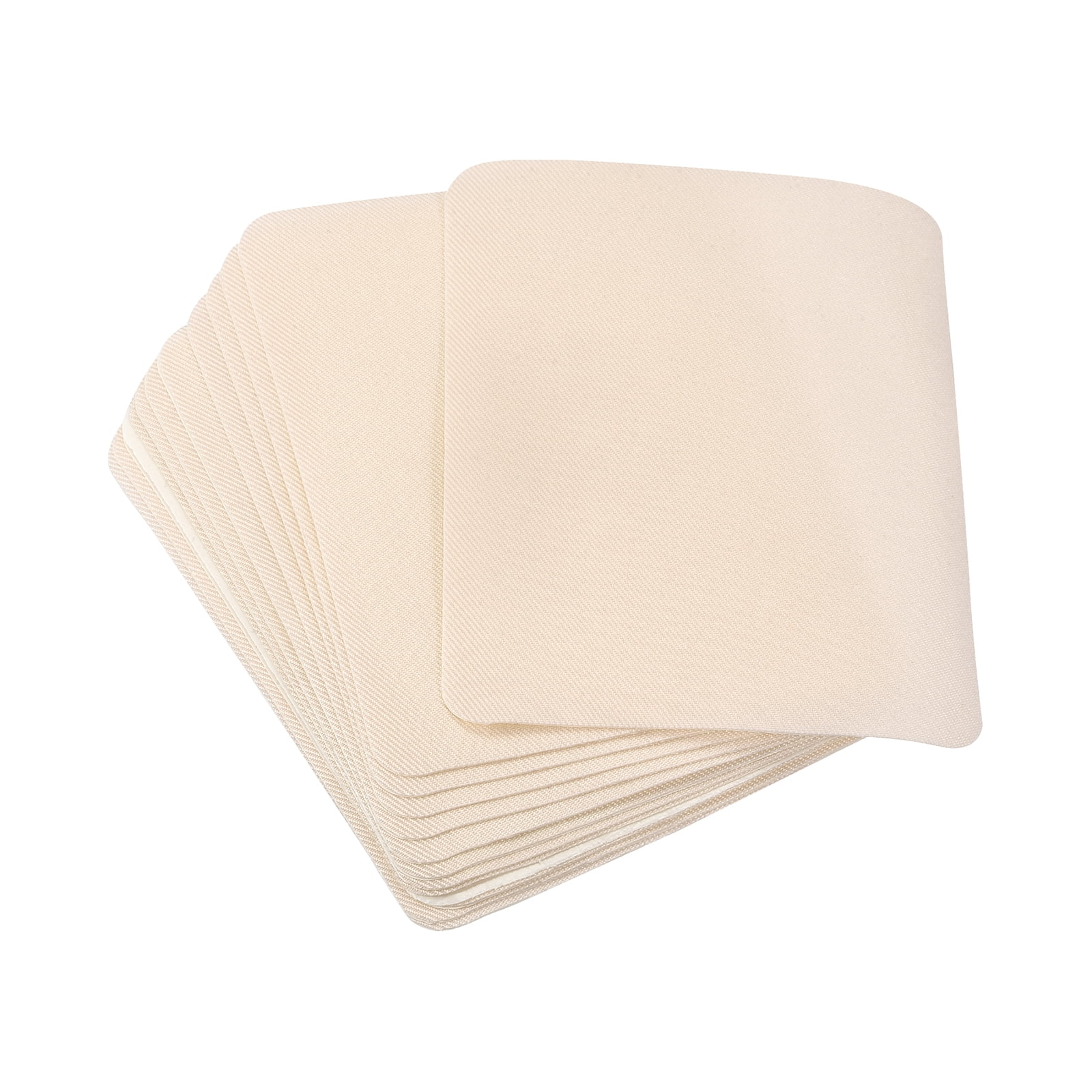 Unique Bargains Fabric Patch Iron-on Patches for Hole Repairing and Decoration Beige