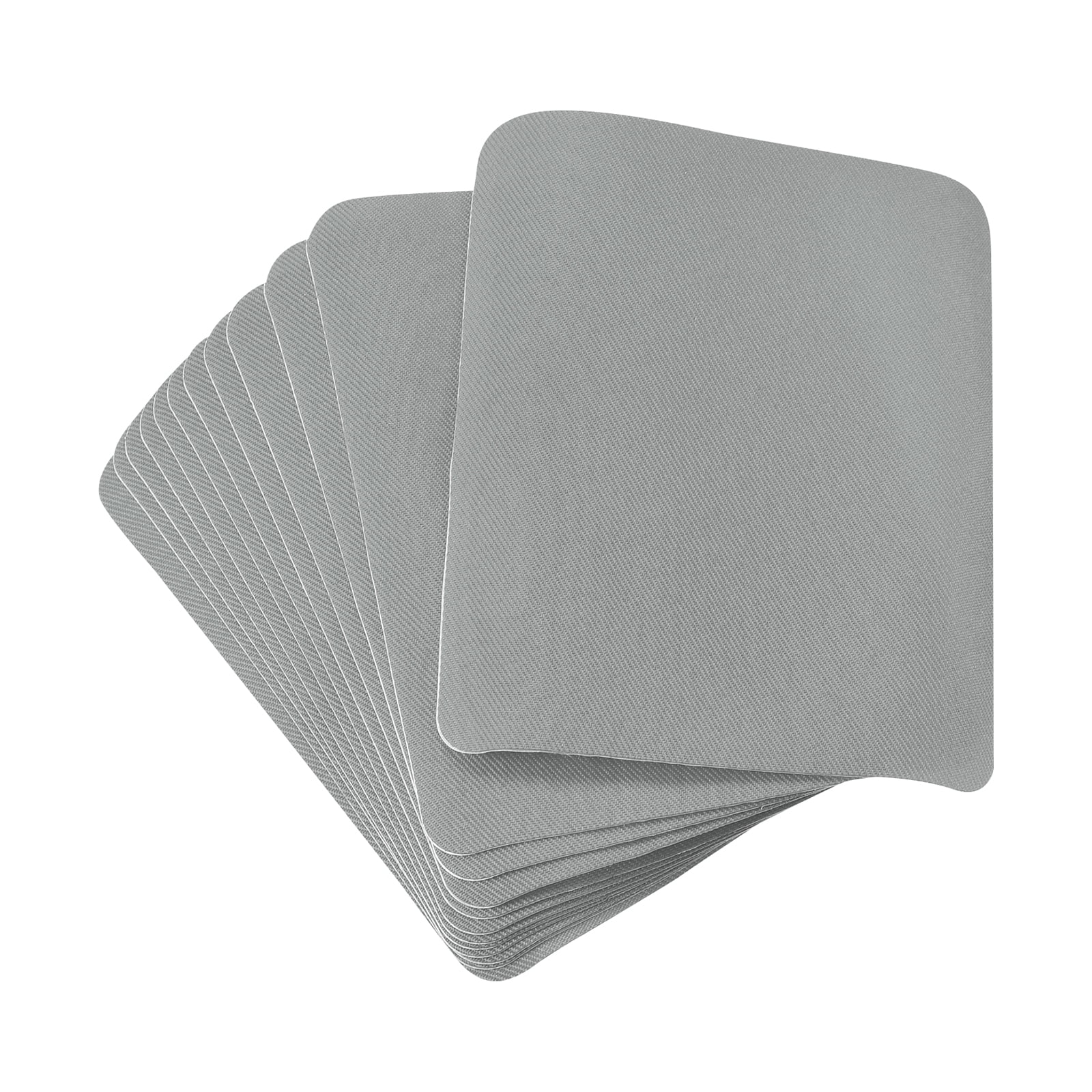 Unique Bargains Fabric Patch Iron-on Patches for Hole Repairing and Decoration Grey