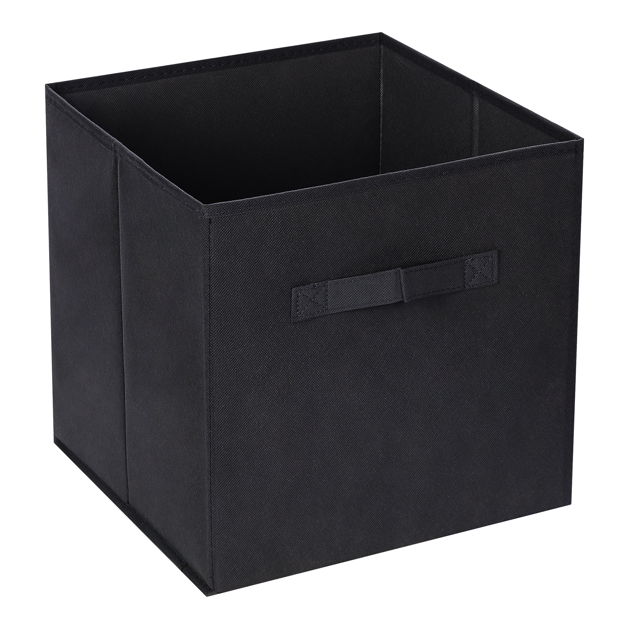 Unique Bargains Fabric Storage Cube Storage Bin Black 12.2*12.2*12.2in